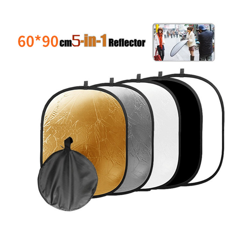 Oval Five-in-one Reflector Soft Light Plate Photography Fill Light Background Light Barrier Foldable Package