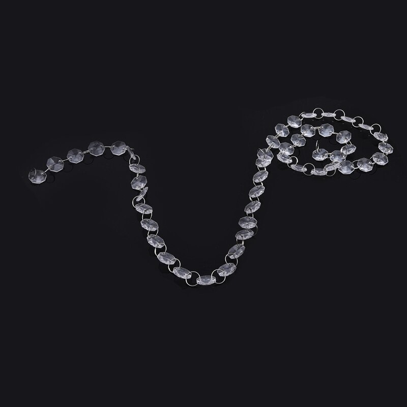 Romantische Crystal Clear Plastic Bead Garland Kroonluchter Opknoping Bruiloft Benodigdheden