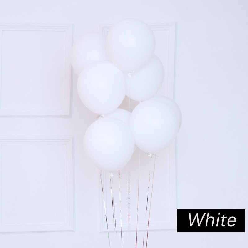 30 stk / lot 2.2g perle sort hvid latex balloner fødselsdag bryllupsfest dekorationer luft helium balloner børn baloner: Hvid / 30 stk