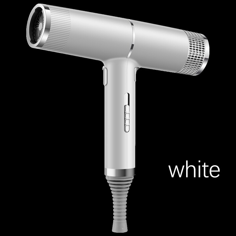 Hair Dryer Infrared Negative Ionic Hair Dryer Electric Hair Dryer Household Salon Hairdressing Blow &amp;Cold Wind: White