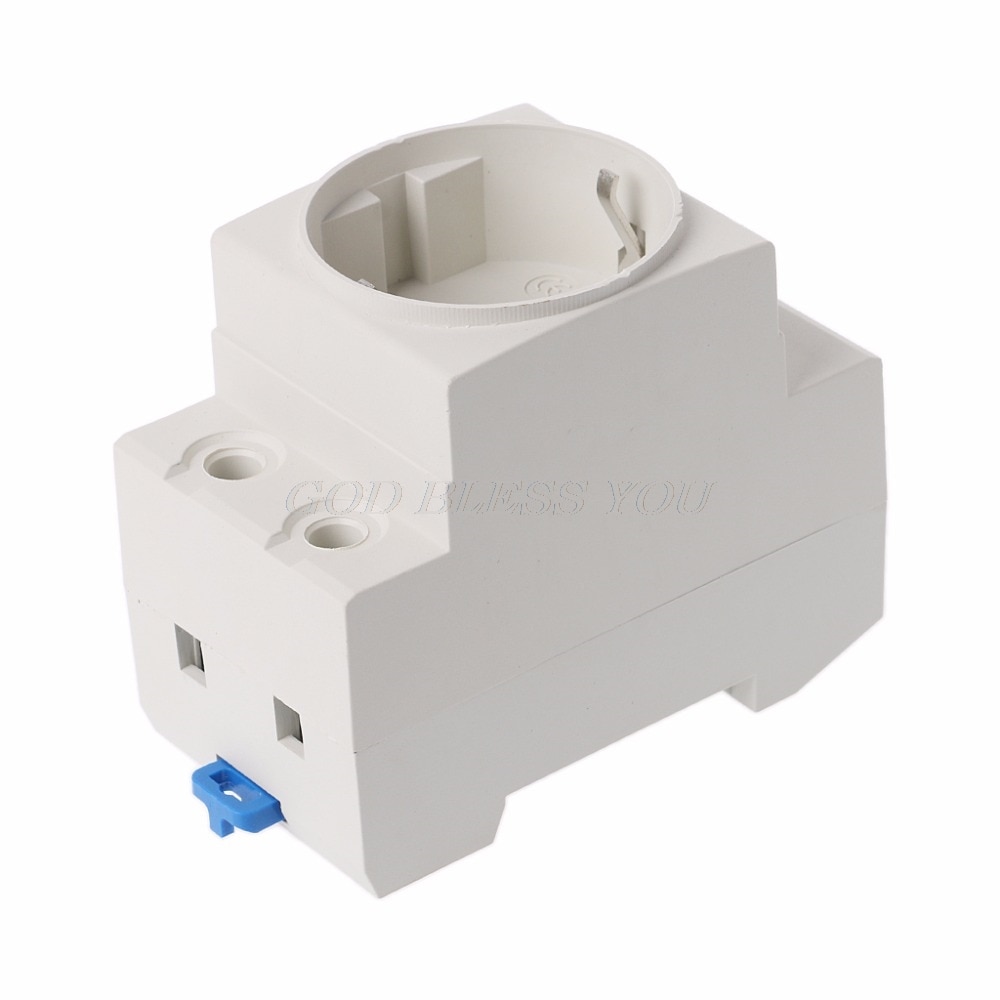 Eu tyyppi 35mm din-kiskoon kiinnitettävä verkkovirtapistoke 16a 250v ac-liitin