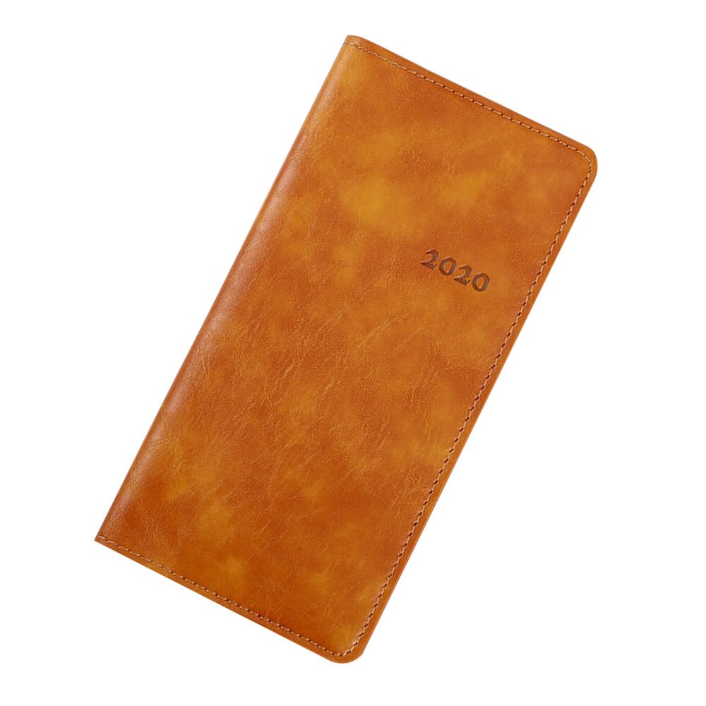 A6 Imitation Leather Planner Portable Notebook Diary Stationery for Home Office School (A6 Black): Picture 4