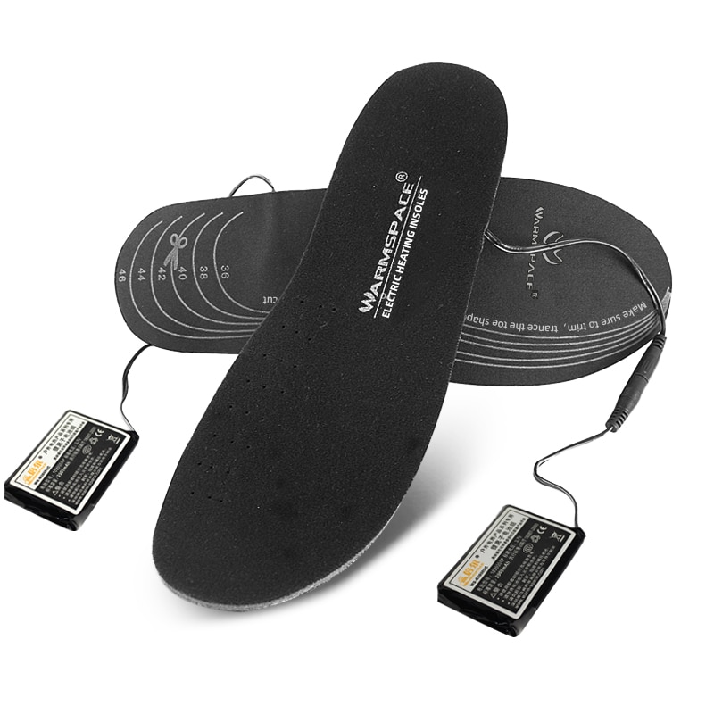 WARMSPACE elektrische beheizte einlegesohlen mit wiederaufladbare Lithium-batterie USB Ladung warme in Winter