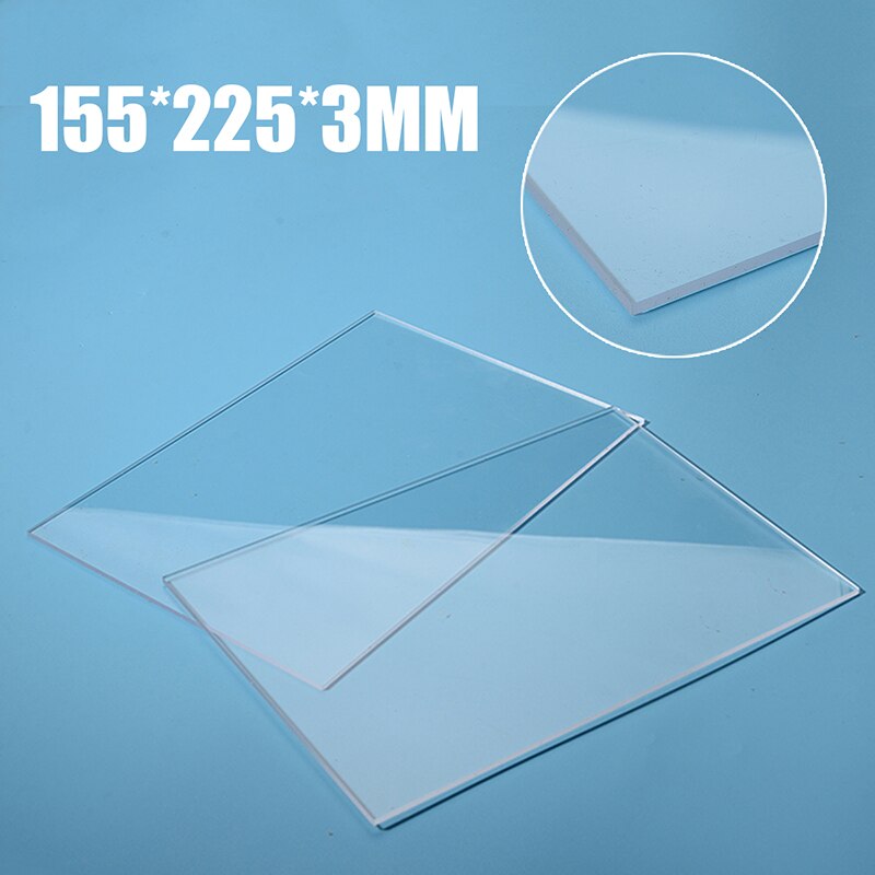 2pcs Generic Acrylic Transparent Cutting Plates Replacement Pad About 155mm*225mm*3mm For Embossing Machine Board Mat Plate