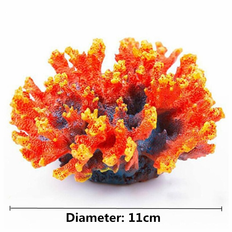 DW En Résine D'aquarium De Corail Artificiel Décoration Poisson Récif De Corail Pierre D'ornement Corail Fleur Décor Fond D'aquarium: B2