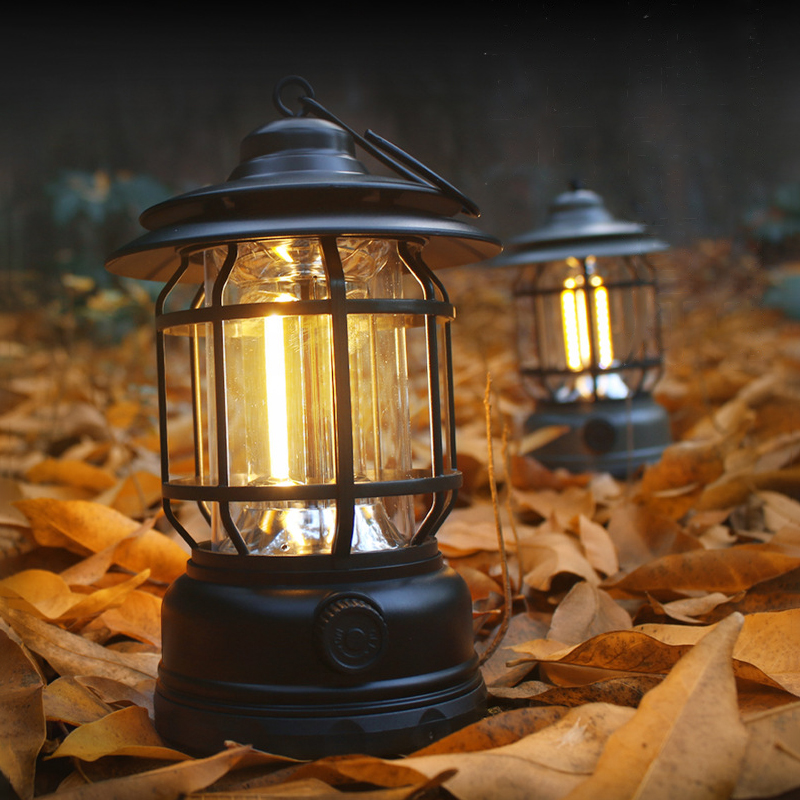 Camping Draagbare Retro Lantaarn Vintage Tent Verlichting Lantaarn Decoratie Waterdichte Outdoor Tuin Straat Pad Gazon Lamp Decor