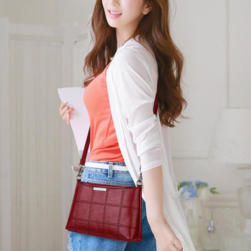 ACELURE rouge noir pochette pour femmes sacs de messager filles petite épaule sacs à bandoulière diagonale dame sacs à main sac à main