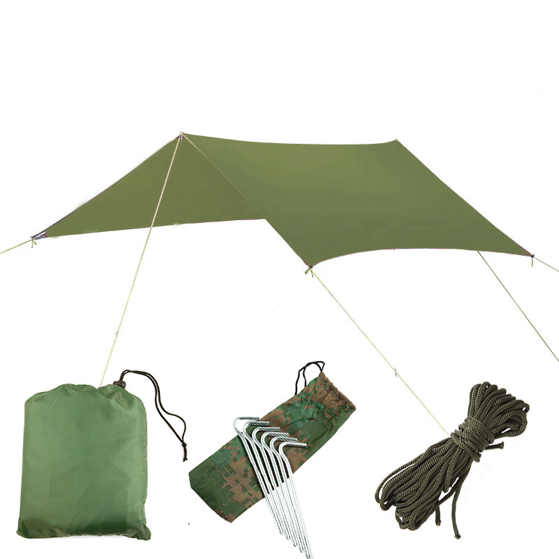 Wasserdichte sonnencreme 3*3m sonnenschirm Pergola sonnenschirm zelt UV schutz draussen Camping hängematte regendicht regen Camping markise: Grün