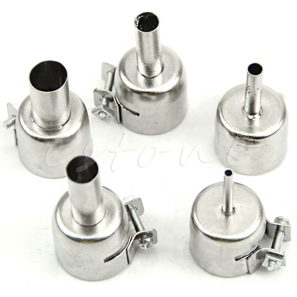 5 pièces pistolet thermique universel résistant aux buses pistolets à Air argent pour 45x24mm C15