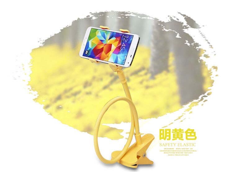Universal mobiltelefon holder beslag til iphone 4 4s 5 6 6s samsung galaxy  s4 s5 s6 note 3 4 mp4 pda gps: Gul