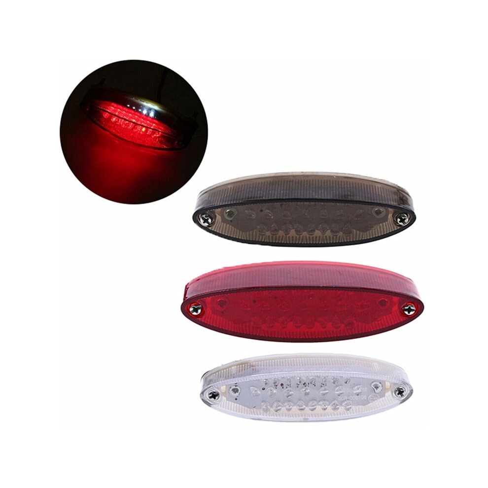 Universal motocicleta LED luz trasera freno lámpara indicadora motocicleta lámpara trasera accesorios decorativos