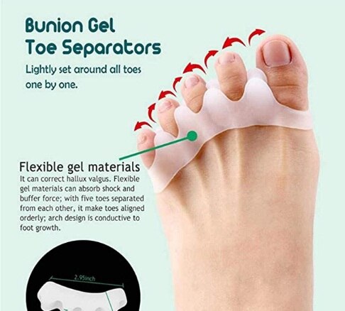 Bunion Corrector and Bunion Pain Relief Kit, Gel Bunion Pads & Sleeve, Toe Separators Spacers Straighteners for Men and Women