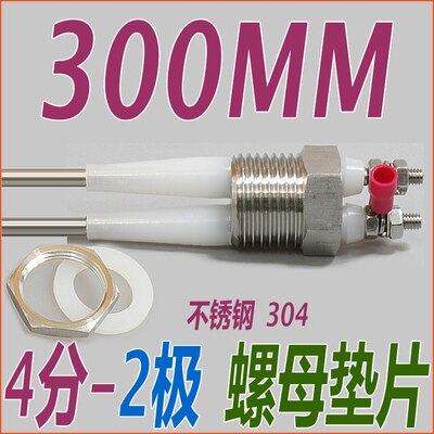 4-point 2-pole Single Pole Bipolar Stainless Steel Boiler Water Level Electrode Liquid Level Probe Induction Rod Sensor: Type16