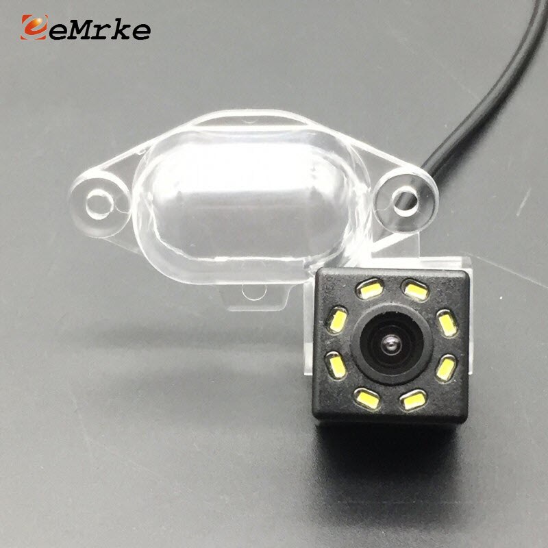 EEMRKE 8 LED Car Camera HD CCD Night Vision Rear View Backup Parking Vehicle Camera for Nissan X-Trail Xtrail X Trail T30