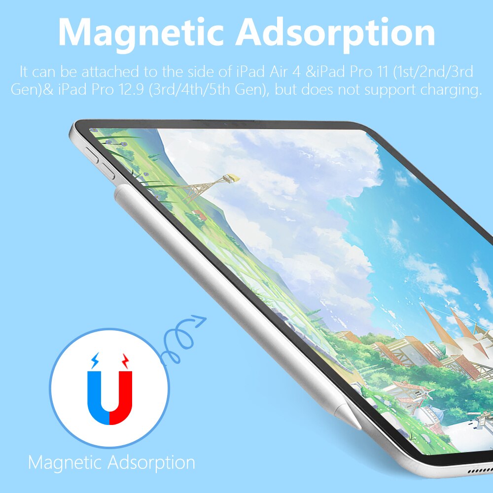 Voor Apple Potlood 2 Ipad 25th Gen Bluetooth Stylus Pen Voor Ipad Tekening Touch Pen Voor Ipad Met Power-Display