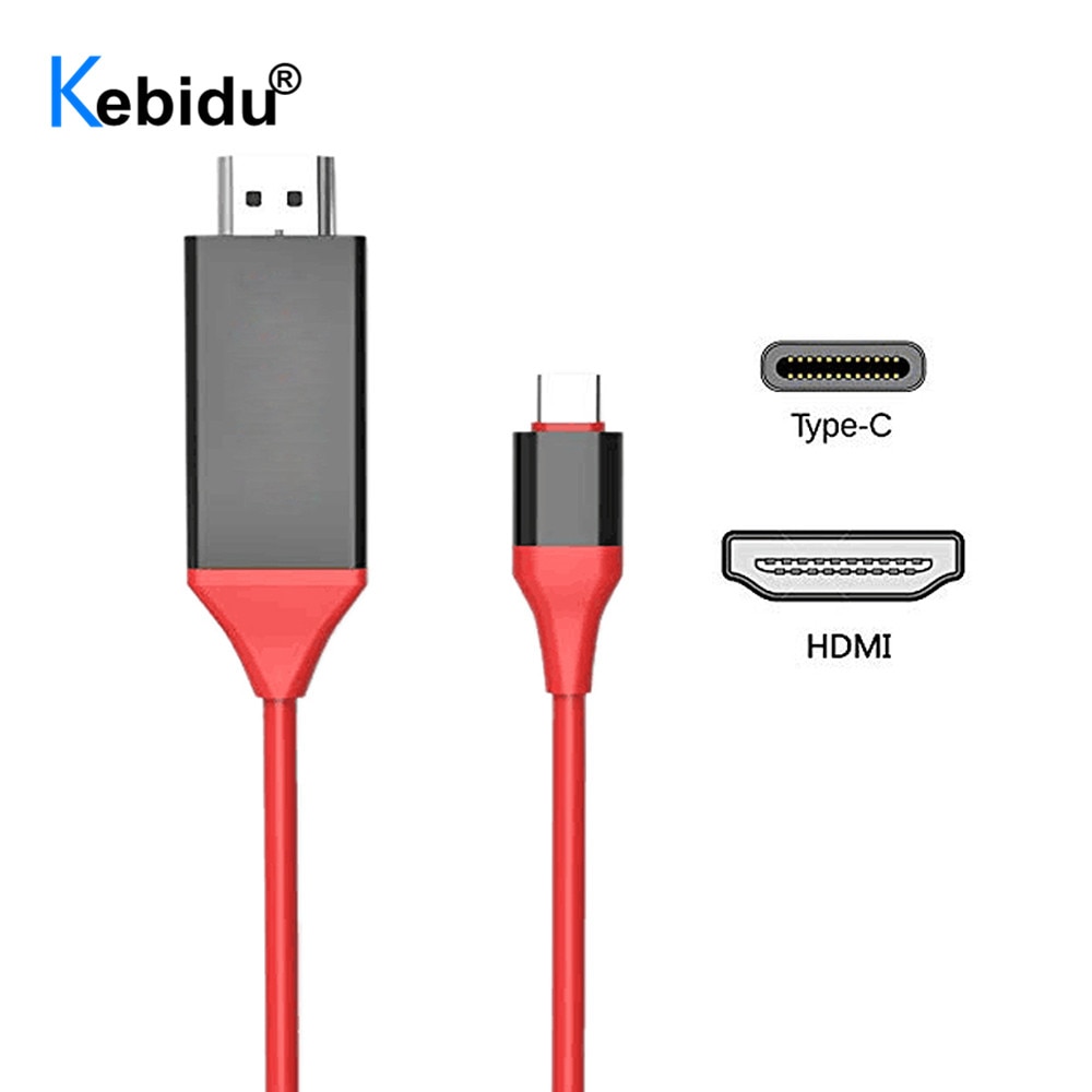 Kebidu Usb Type C Adapter USB3.1 4K Hdmi-Compatibel Converter Voor Macbook Samsung Galaxy S9/S8/note 9 Huawei USB-C Kabel