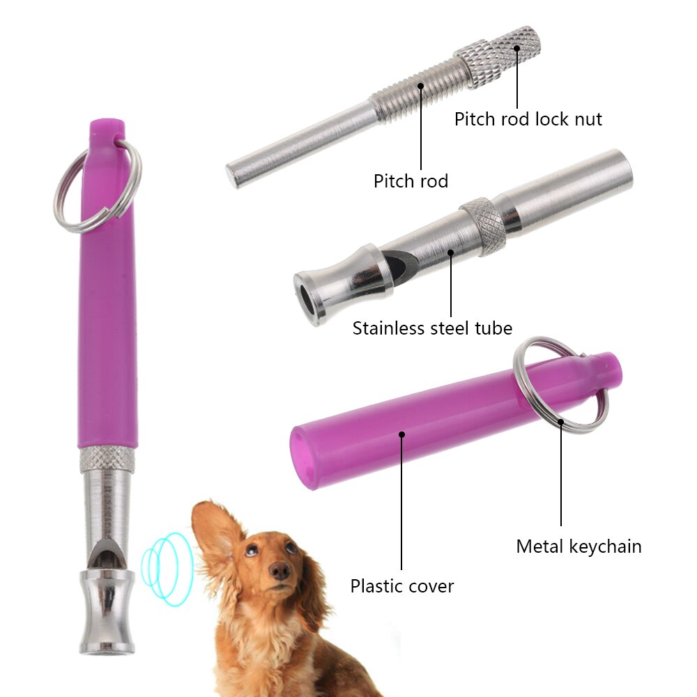 Ultrasonic Dog Repeller Pet Discipline Training Adjustable Whistle Pitch Bark Stop Barking Keychain Pets Tools Supplies #15