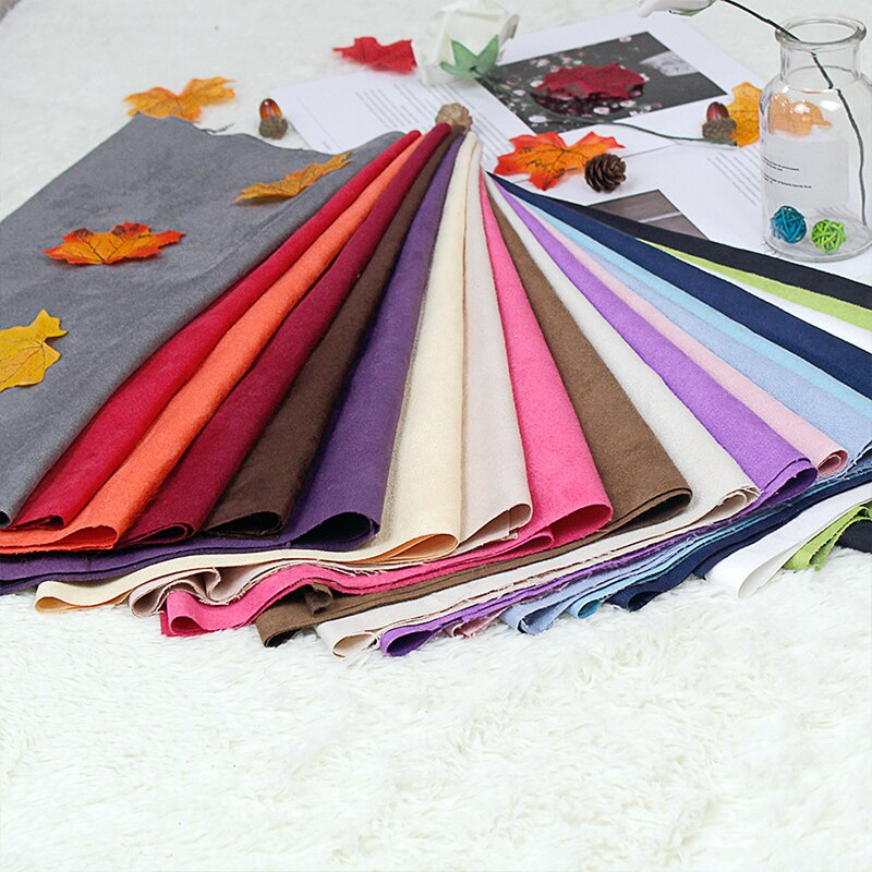 Tissu en Faux cuir suédé synthétique imperméable, 100x148cm, pour vêtement, bricolage, matériel de couture