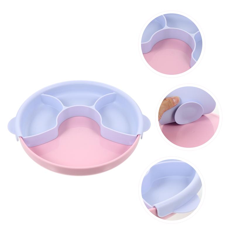 1pc siliconen babyborden, servies, dinerborden, kinderbord, dinerschaal