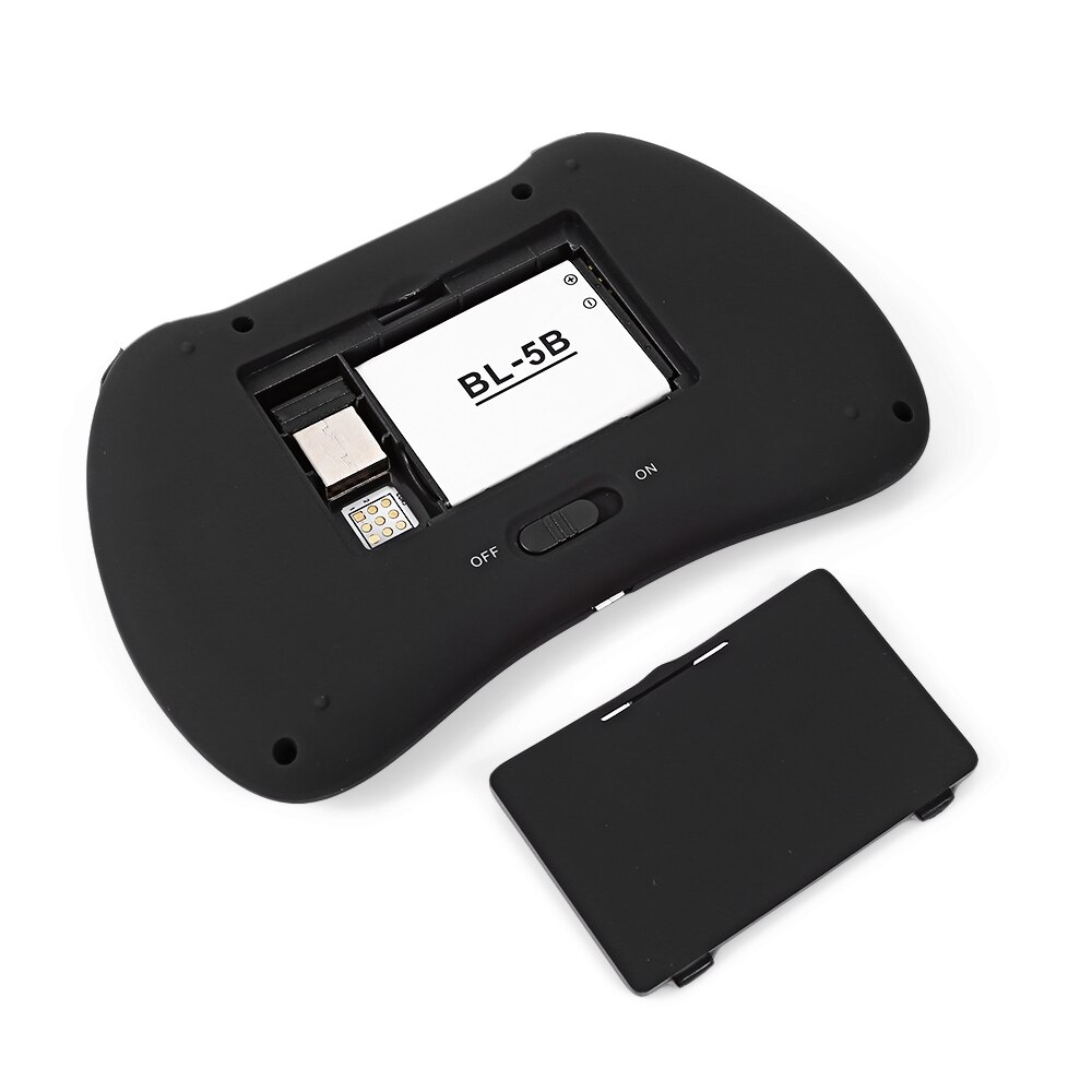 Mini trådlöst qwerty-tangentbord 2.4 ghz luftmus med bakgrundsbelyst smart multifunktions pekplatta spel tangentbord för pc android tv box htpc