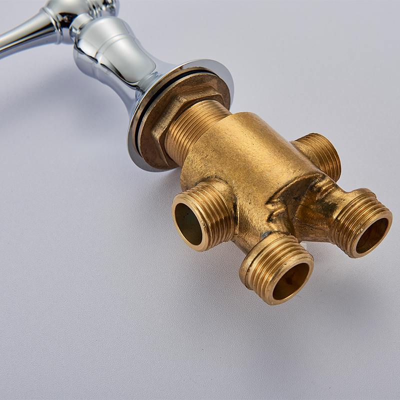 Brass Switch Valve Chrome For Basin Faucet Shower Mixer Bathtub Set Control Valve