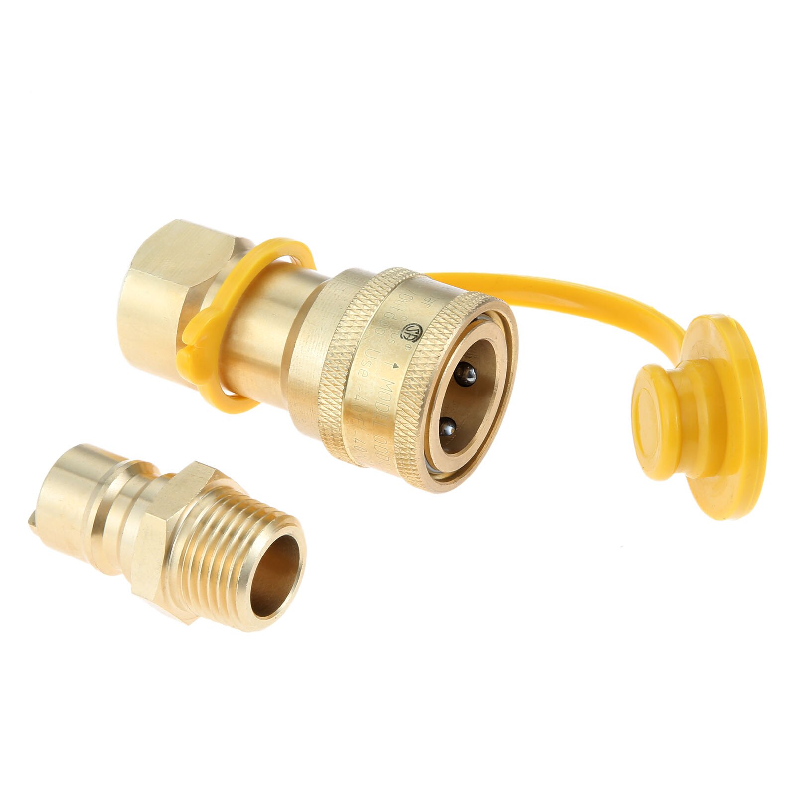 Kit de conexión rápida de Gas de 1/2 &quot;, Conector de desconexión con enchufe de inserción macho, adaptador de conexión rápida de propano de Gas Natural de latón de 1/2 pulgadas