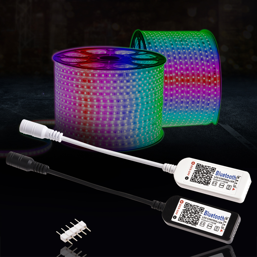 RGB Light Bar Bluetooth LED Controller Lights String Music Controller Lighting Controller 4-Way 5-Pin Head