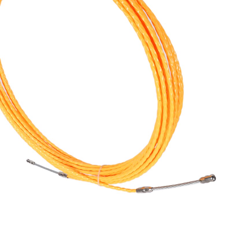 10/40/50M 3MM Gelb Kabel Abzieher Fisch Band Spule Abzieher Fiberglas Metall Zauberstab Draht Leitung für Telecom Elektrische Leitung Werkzeug