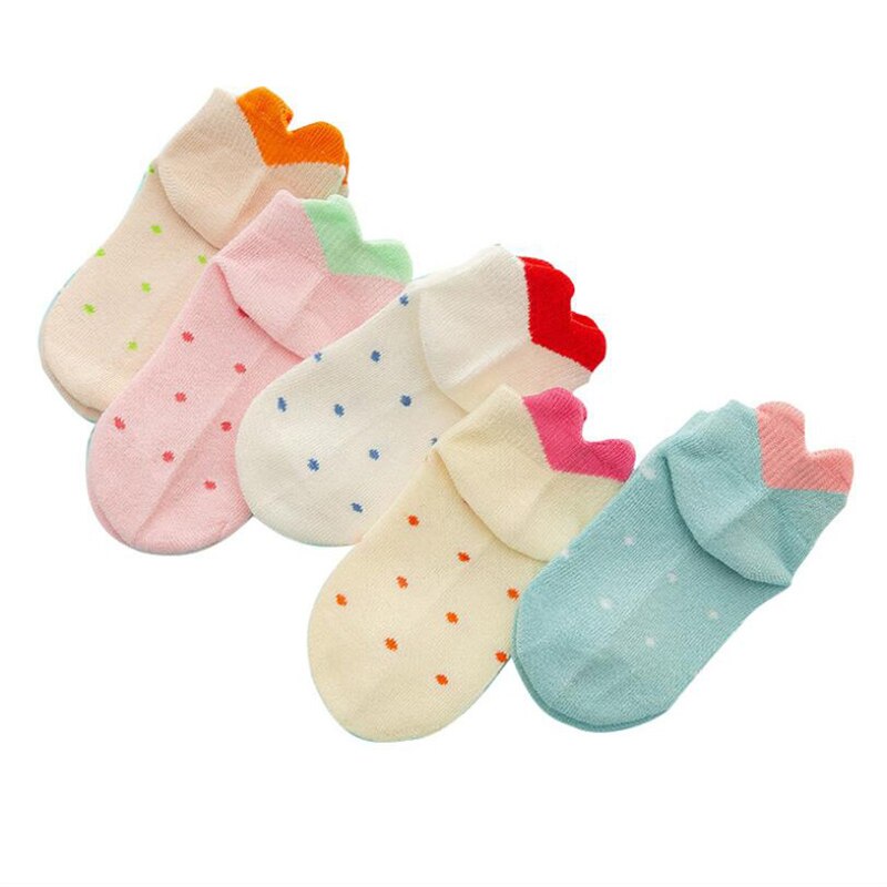 Ragazze dei bambini Calzini E Calzettoni Del Bambino Del Cotone Traspirante Ragazze Calzini E Calzettoni Per La Primavera Estate Del Bambino Calzini E Calzettoni Per I Bambini kinder sokken 5 paia/set