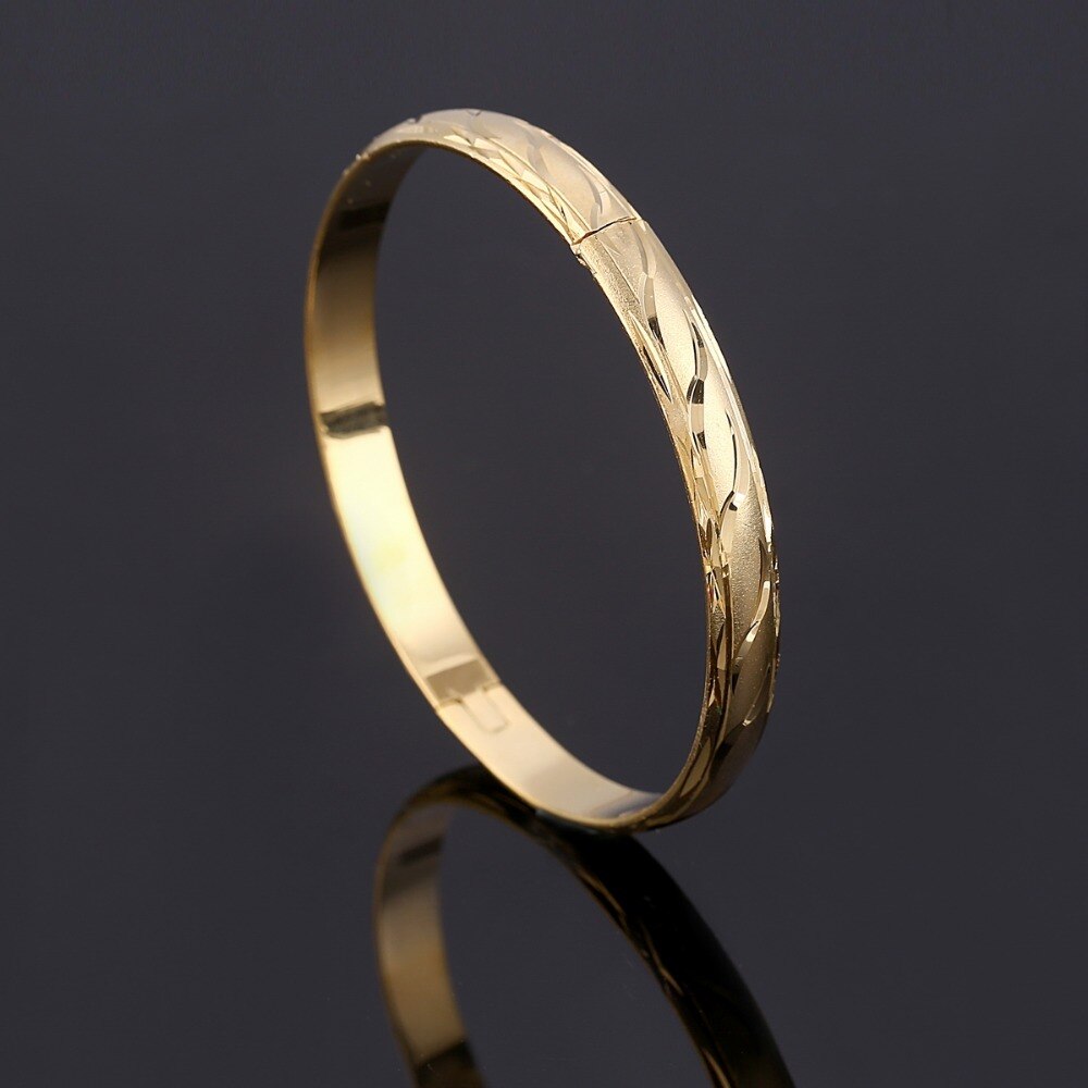 Ampla de Ouro Pulseiras Para As Mulheres Pulseiras Pulseiras de Ouro Jóias Presente Para As Mulheres Uma Peça