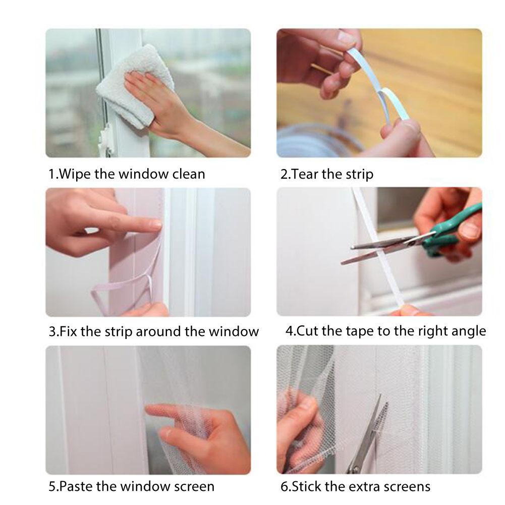 DIY Stealth Window Screen Insect Fly Bug Mosquito Mesh Screen Window Netting