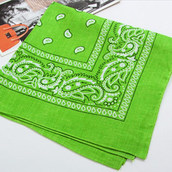Unisex Hip Hop Black Bandana Headwear Hair Band Neck Scarf Wrist Wraps Square Scarves Print Handkerchief Square Bandana: A-19