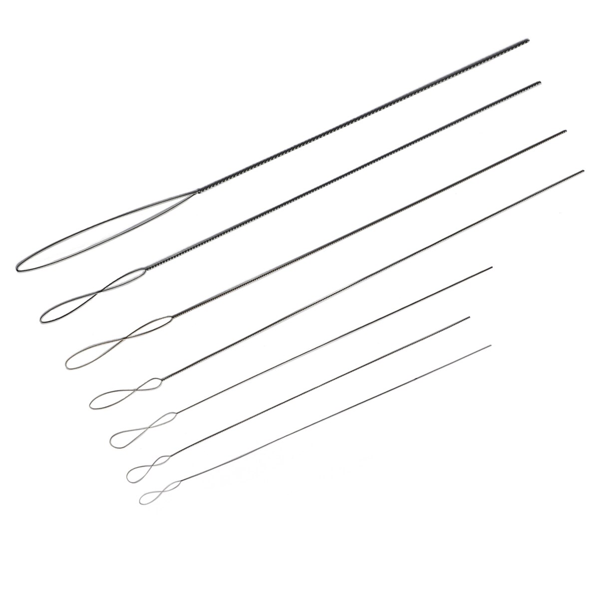 1-5Pcs Zentralen Ende Öffnung Gebogene Perlen Nadeln Edelstahl Werkzeuge Pins für bead Threading String Schnur Einfach schmuck Machen