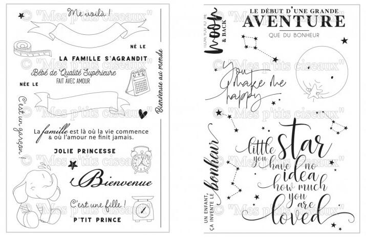 Fransk genomskinlig stämpel sigill gör-det-själv scrapbooking fotoalbum dekorativ genomskinlig stämpel  a226