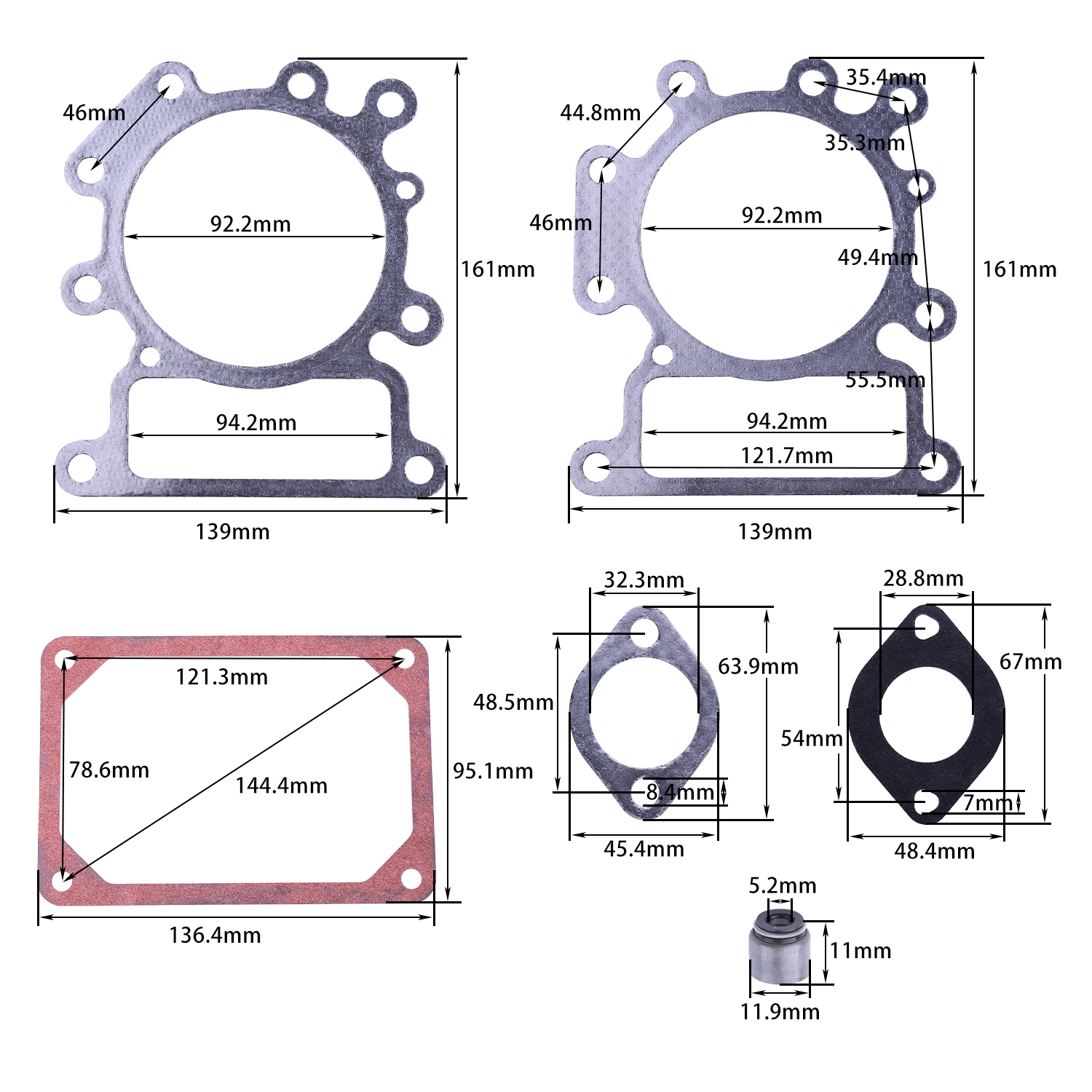 Kleppenpakkingsset Voor Brigg & Stratton 31a607 794114 272475S 692137 692236 690968 Trimmer Onderdelen