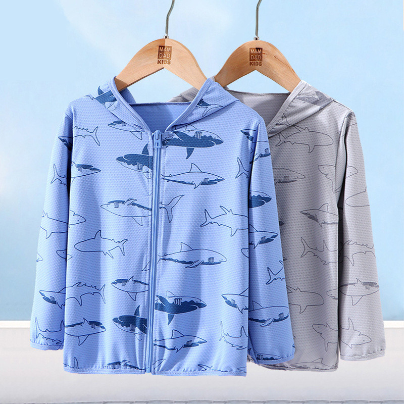 freundlicher sonnenschutz sommer jacke für jungen freundlicher sonnenschutz kleidung kühle dünne atmungsaktive mit kapuze jacke außen Junge sommer kleidung