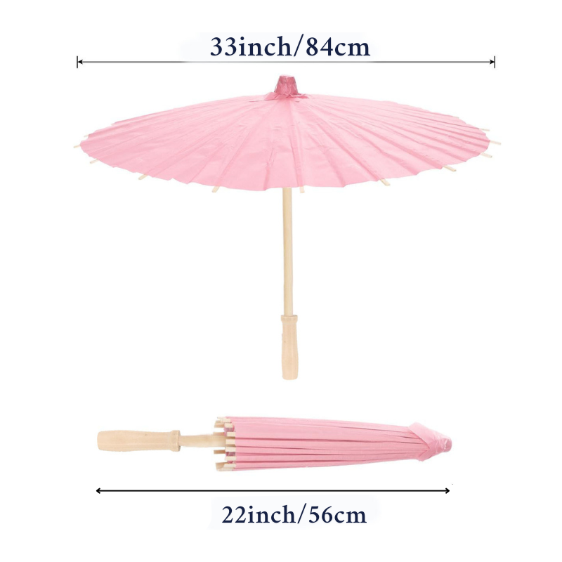 6-12pcs 23.6inch/33inch Color Paper Umbrellas for Wedding Pink Beach Umbrella Sun Parasol Bridesmaid Photography Props: M / army green