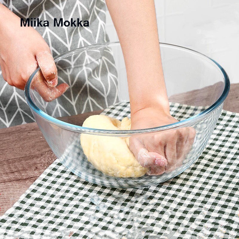 Cuencos de mezcla transparentes, Bol para almacenar recipiente para alimentos de cocina, ensaladas, cuencos para huevos, tazón de cocina de alta capacidad