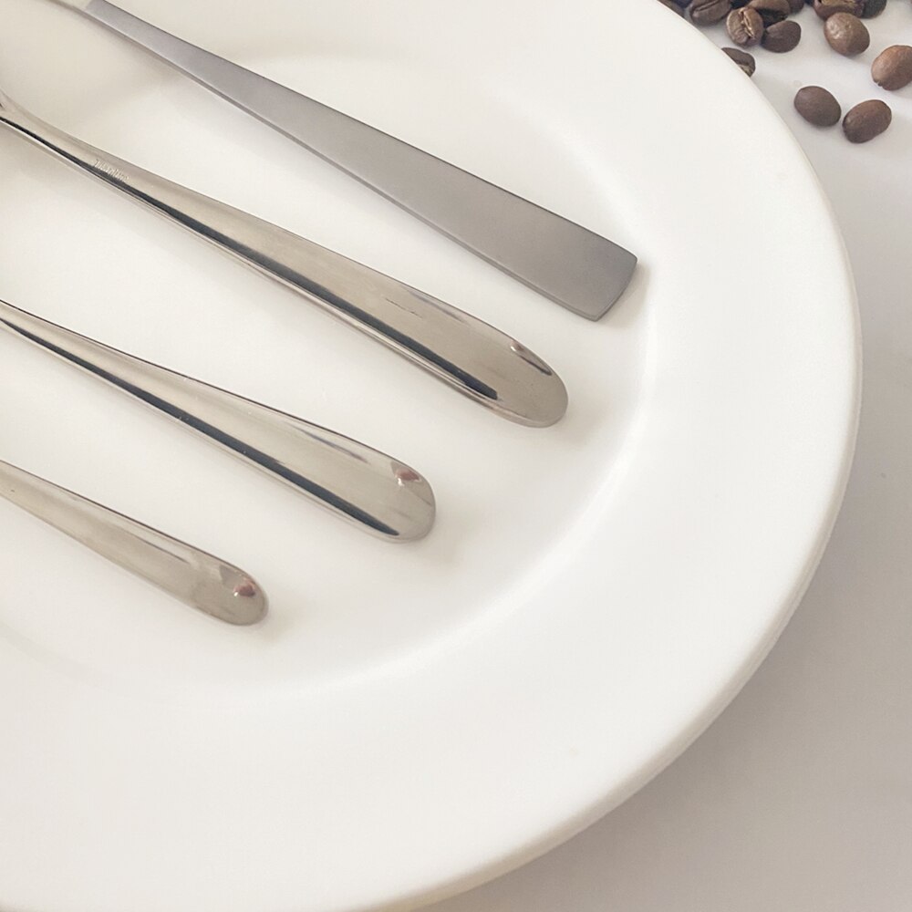 Ren titan kaffeskje hjemmekontor utendørs camping fotturer reise servise middag dessert kaffe suppeskjeer naken 8g