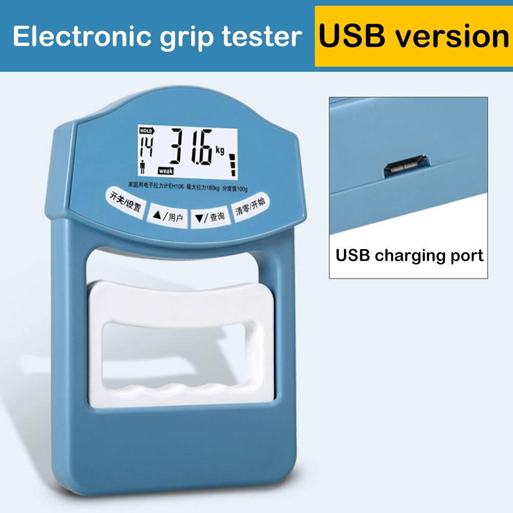 Hand Grip Strength Meter Electronic Digital LCD Hand Grip Strength Dynamometer Measuring Meter