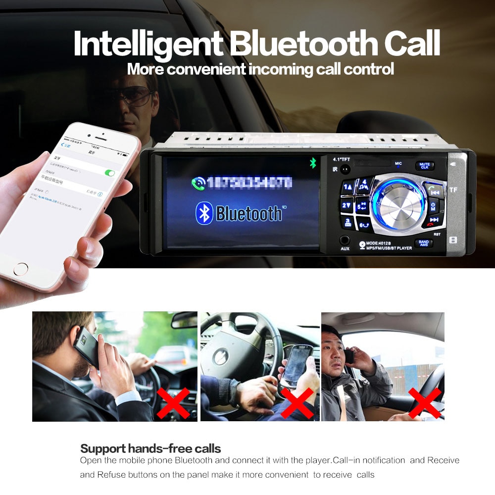 XIAOMI Radio Car Autoradio 1 Din Bluetooth SD MP3 Player Coche Radios Poste Para Auto Audio Stereo Carro Samochodowe Automotivo