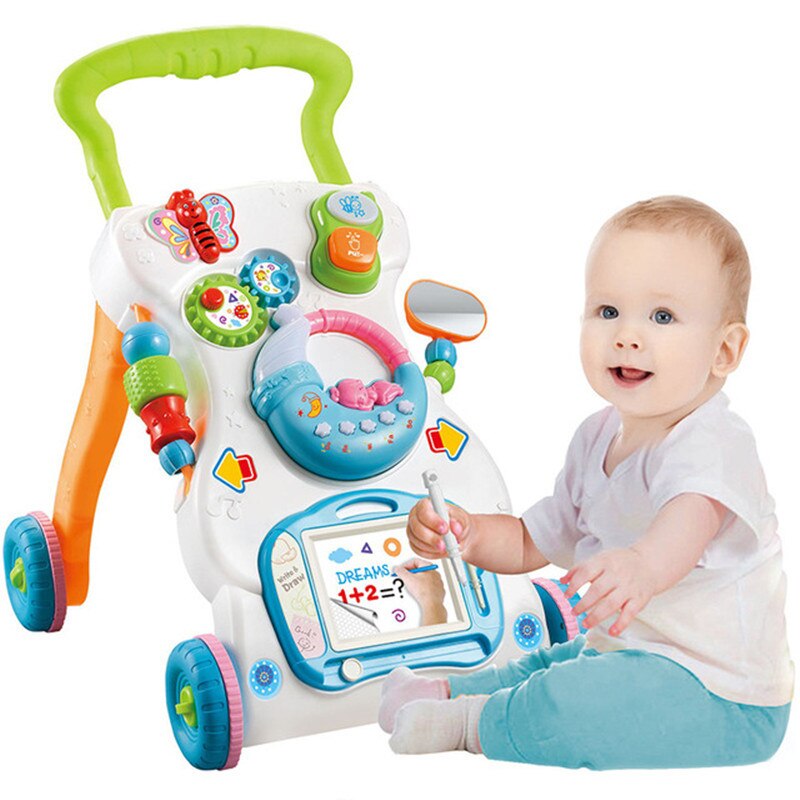 baby walker Suitable for early childhood learning Assistant multifunctional toddler trolley Sit-to-Stand Walker: Default Title