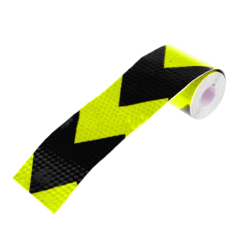 3m Arrow Marking Truck Car Reflective Safety Warning Conspicuity Sticker Tape: Black With Yellow
