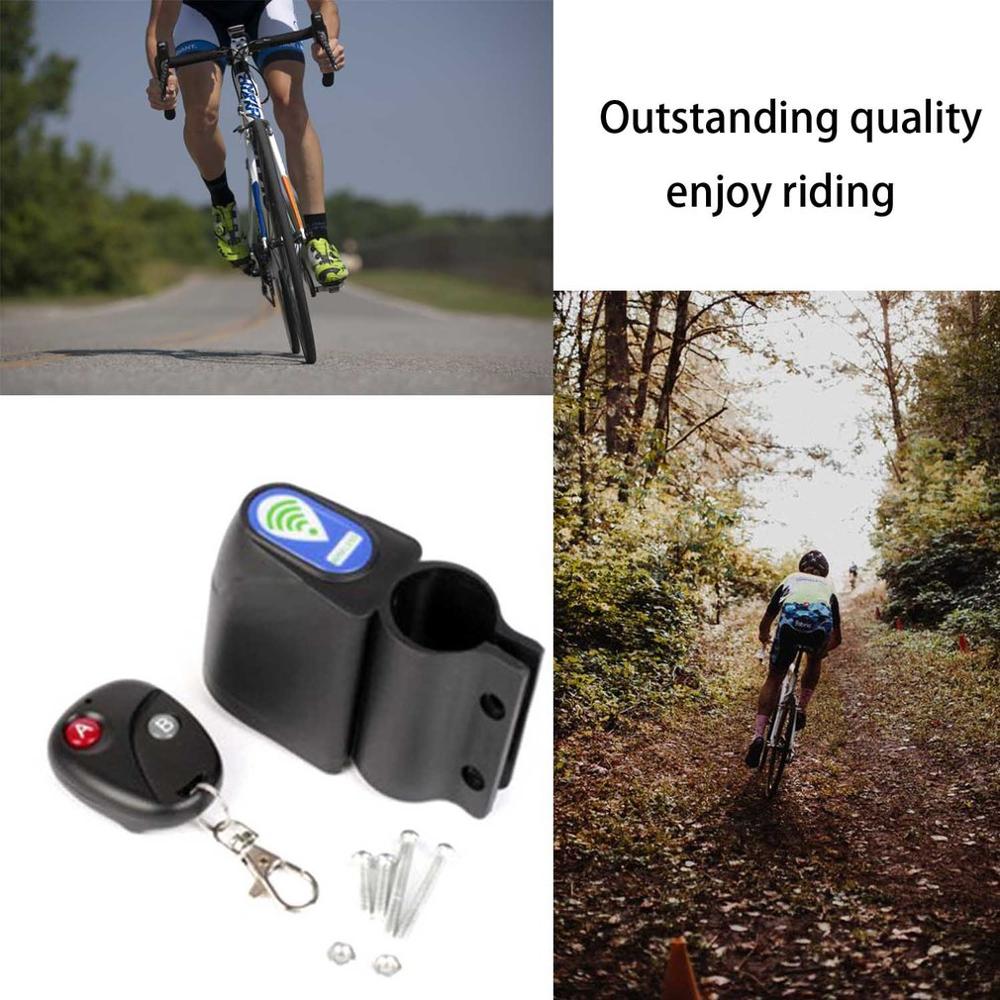 Anti Theft Alarm Car Lock Alarm Lock Security Protection Black Mountain Bike Anti Theft Device With Remote Control