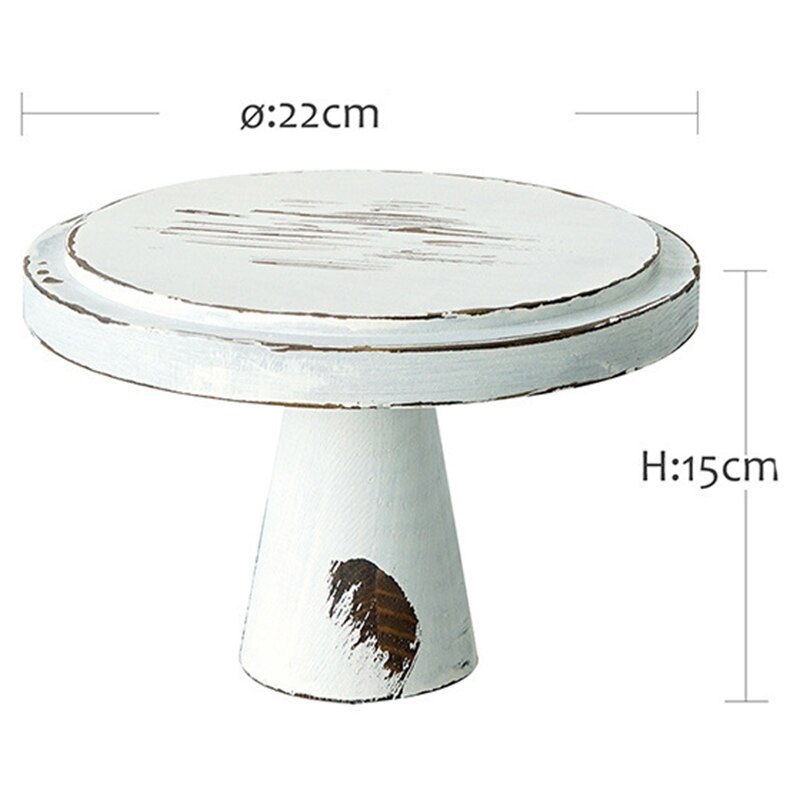 Sweetgo vintage hvidt træ kage stativer ornament opbevaring stativer bryllup kage værktøjer til fondant cupcake opbevaring holdere s