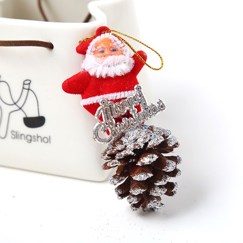 Kerstboom Kerstman Pine Cone Opknoping Decoratie Decor Supplies