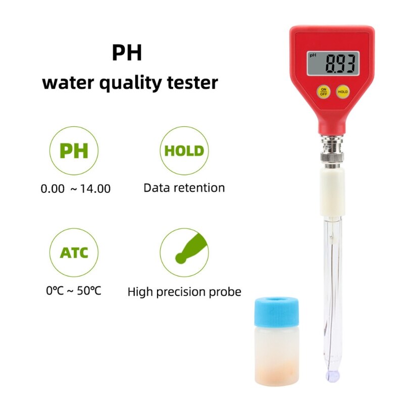 PH-98107 Ph Meter Digitale Zuurgraad Meter, Ph Tester Bodem Meter Tester Voor Planten Bloemen Plantaardige Zuurgraad Vocht Ph Waardering