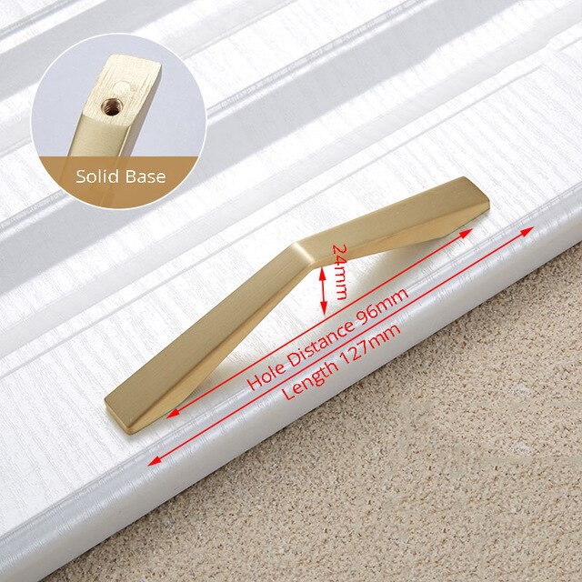 Zinc Alloy Gray Gold Cabinet Handles Drawer Knobs Kitchen Cupboard Door Pulls Furniture Handle Cabinet Hardware
