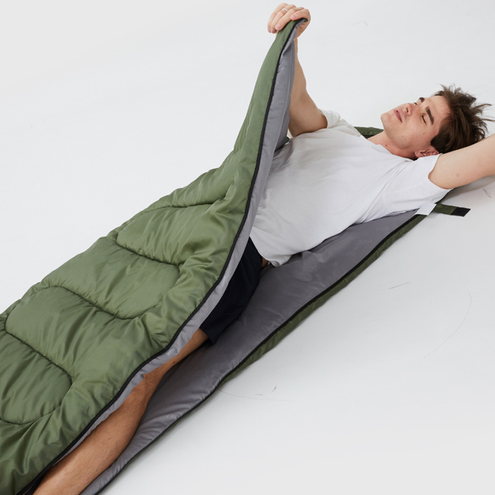 Envelope Sleeping Bag Breathable Flannel Sleeping Bag Moisture-proof with Compression Sack for 3 Season Traveling Camping Hiking