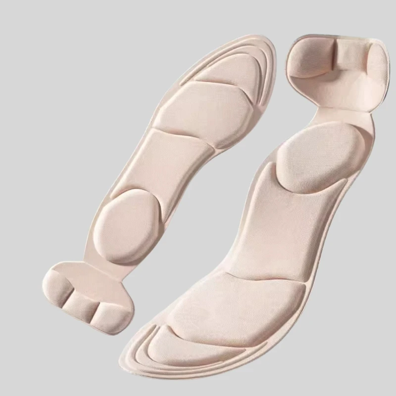 Erinnerung-Schaum Damen hoch Fersen Einlegesohle Rutschfest Niedliche Einlegesohle Komfortabel Atmungsaktiv Fersenschutz Massage-Einlegesohle: Rosa